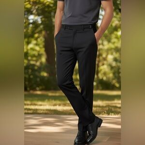 Black Luxury Blend Adjustable Tuxedo Pant